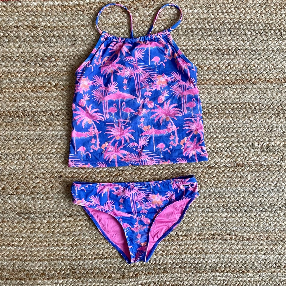 Vineyard Vines Girls Tankini Bathing Suit size Medium 10 / 12